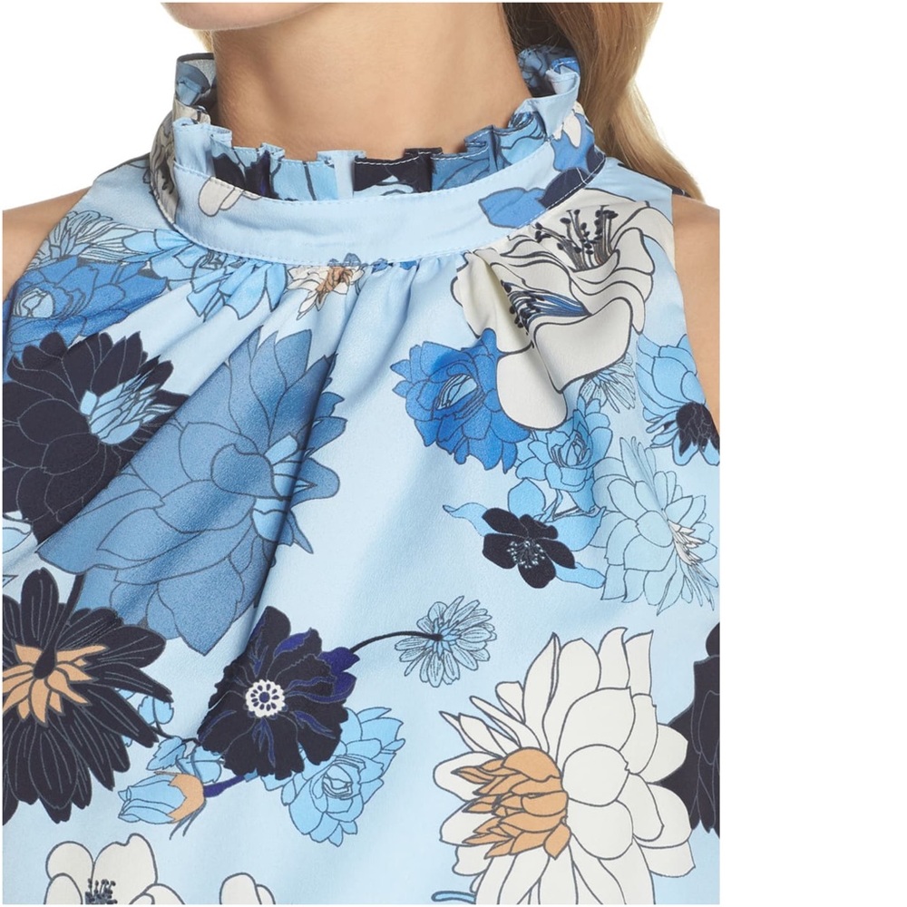 Vince Camuto Floral Blouson Midi Dress - Picture 3 of 6